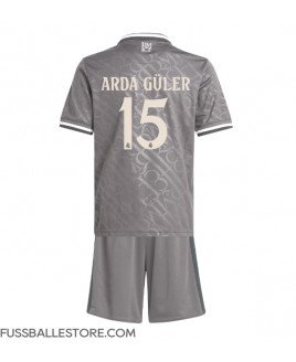 Günstige Real Madrid Arda Guler #15 3rd trikot Kinder 2024-25 Kurzarm (+ Kurze Hosen)